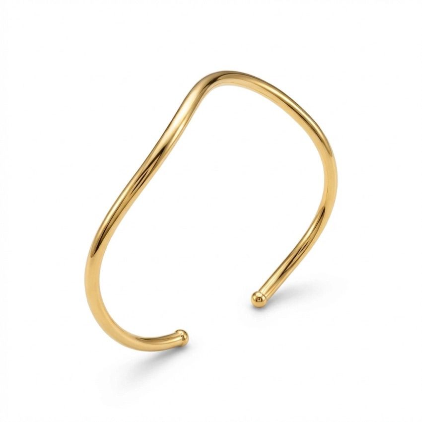 Bracelete Ondas Douradas