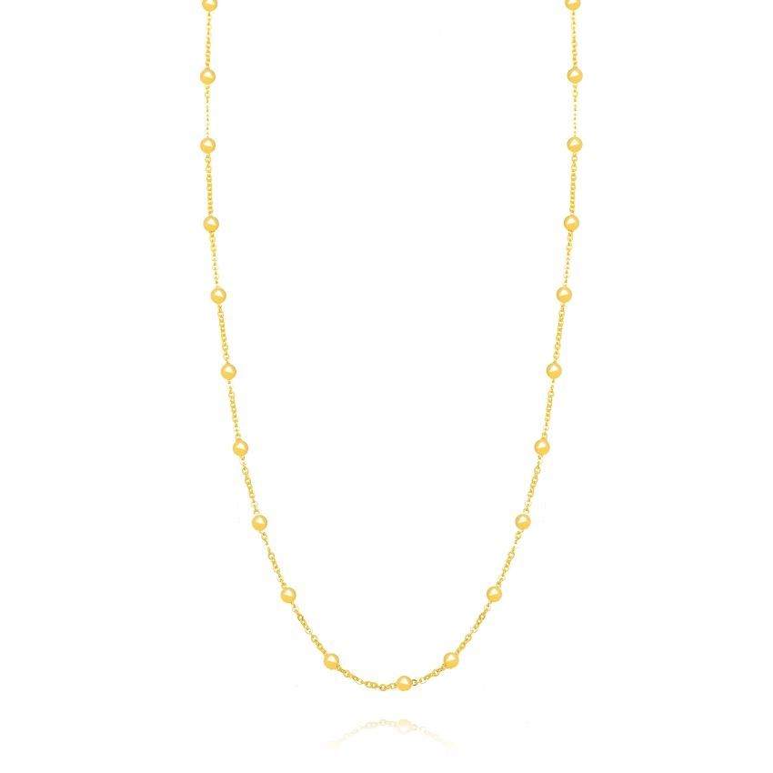 Choker Bolinhas Dourada