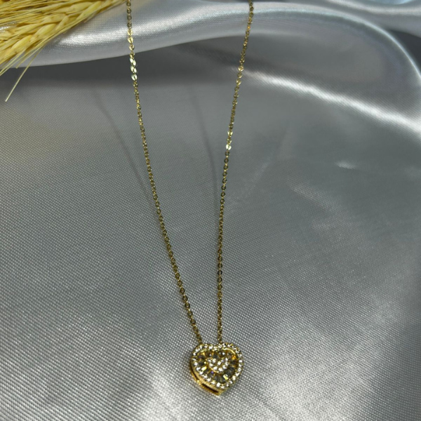 Colar Coração Elegance Dourado